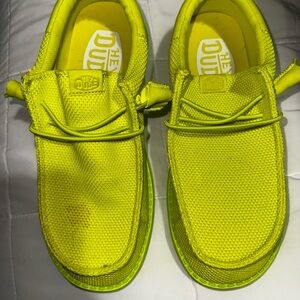 Hey Dude Kids Moccasins in Bright Yellow
